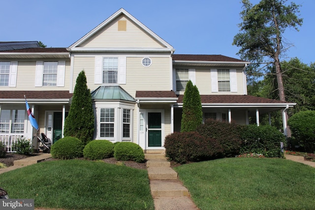175 Leedom Way, Newtown, PA 18940 - townhome / multi-family property with a front yard