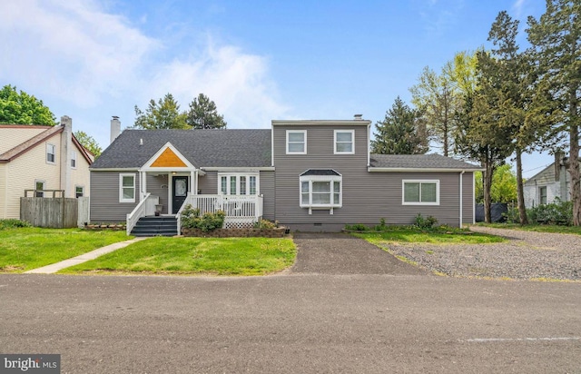 1039 Clinton Ave, Bensalem, PA 19020 - view of front of home featuring crawl space and roof with shingles