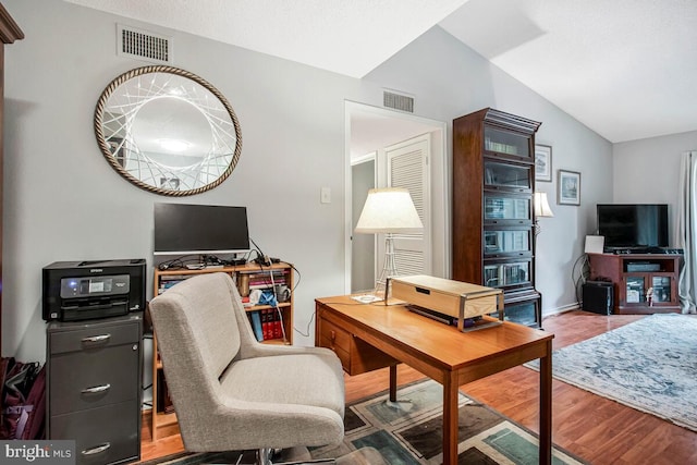 1515 Lincoln Way Unit 304B, Mclean, VA 22102 - home office with lofted ceiling and wood finished floors
