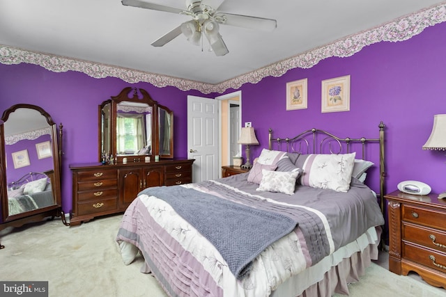 2028 S Olden Ave, Hamilton, NJ 08610 - bedroom with carpet and ceiling fan