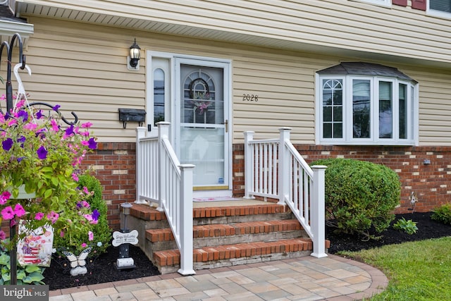 2028 S Olden Ave, Hamilton, NJ 08610 - property entrance with brick siding