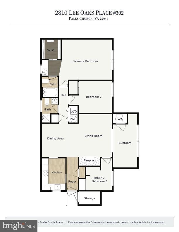 2810 Lee Oaks Pl Unit 302, Falls Church, VA 22046 - view of home floor plan