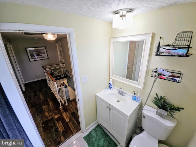 1 Helm Turn, Willingboro, NJ 08046 - half bathroom with vanity and a textured ceiling
