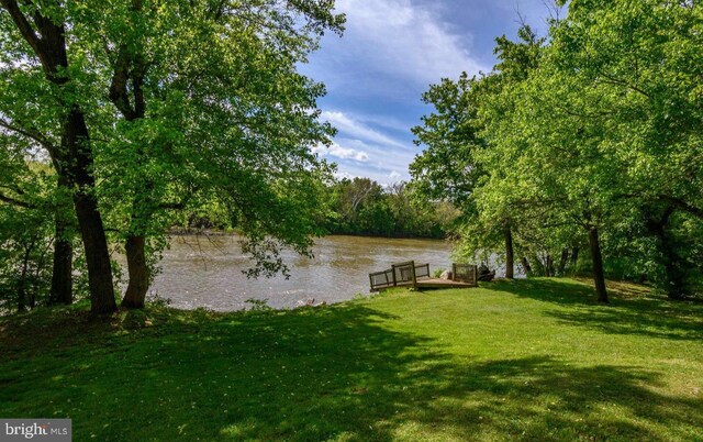 LOT664 Old Oak Ln, Front Royal, VA 22630 - view of green lawn featuring a water view and a dock