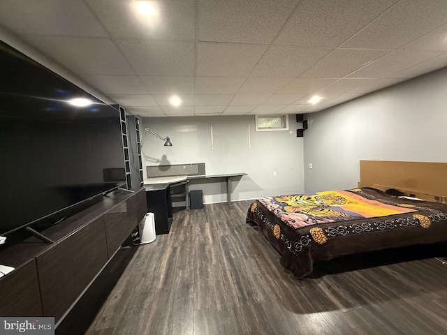 2737 Willits Rd, Philadelphia, PA 19114 - bedroom with dark wood finished floors and a paneled ceiling