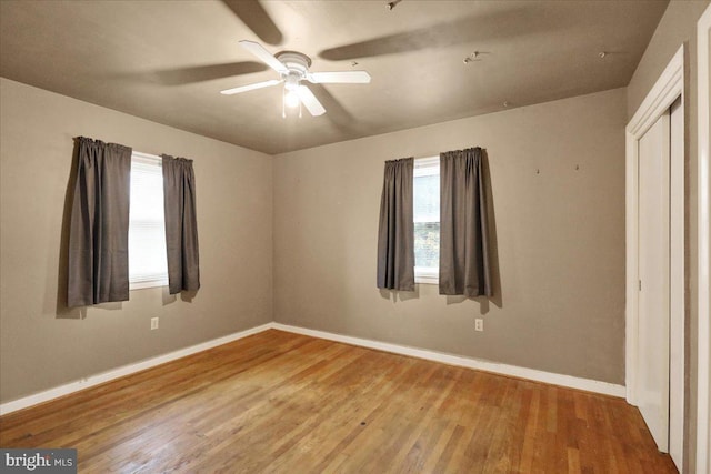 3225 Eisenbrown Rd, Reading, PA 19605 - empty room with wood finished floors and a ceiling fan