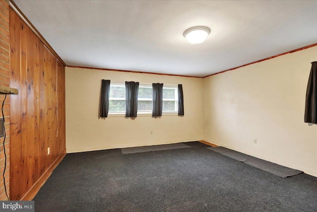3225 Eisenbrown Rd, Reading, PA 19605 - empty room with crown molding and dark colored carpet