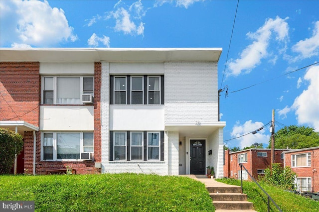 211 Webster St NE, Washington, DC 20011 - view of front of house with brick siding and cooling unit