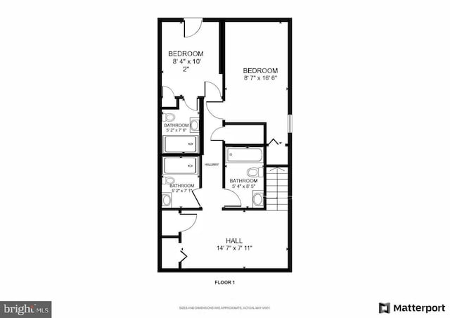 211 Webster St NE, Washington, DC 20011 - view of floor plan / room layout