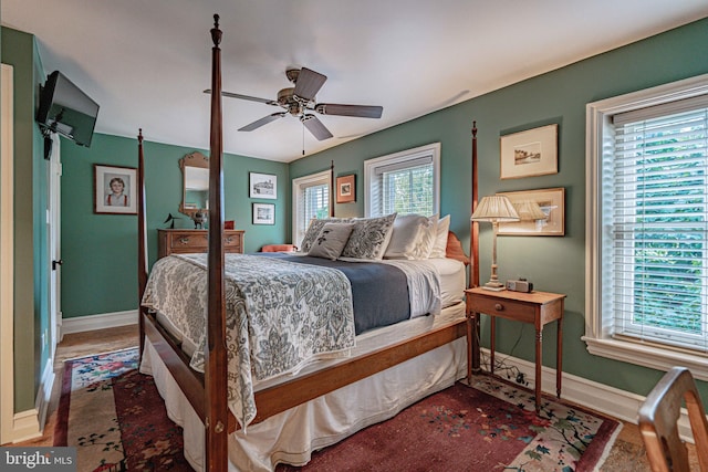 407 N 8th St, Allentown, PA 18102 - bedroom with baseboards and ceiling fan