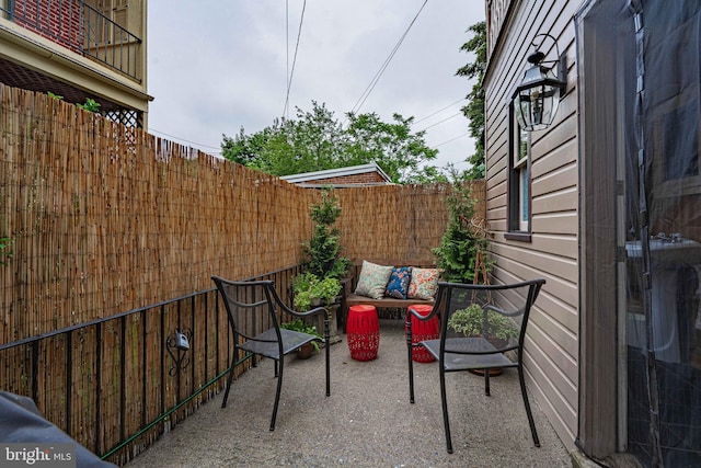 407 N 8th St, Allentown, PA 18102 - fenced backyard with an outdoor living space and a patio