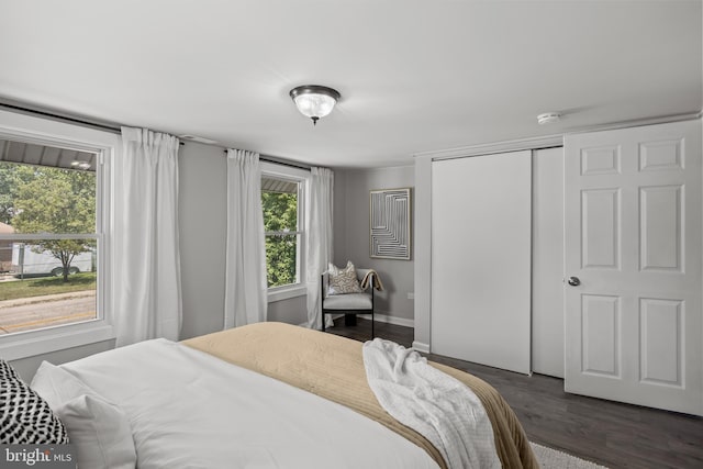 199 Erial, Pine Hill, NJ 08021 - bedroom with dark wood finished floors and a closet