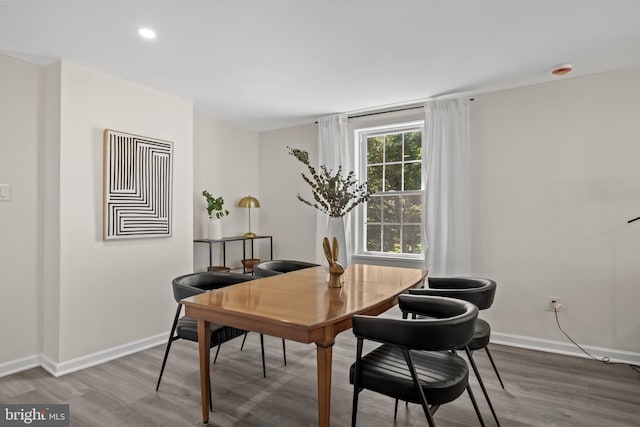 199 Erial, Pine Hill, NJ 08021 - dining area with wood finished floors, recessed lighting, and a desk