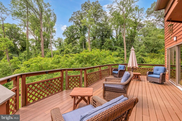 210 Providence Rd, Annapolis, MD 21409 - deck with view of wooded area