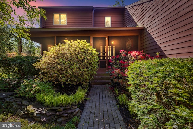 210 Providence Rd, Annapolis, MD 21409 - view of exterior entry at dusk