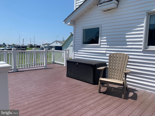 21055 Bayside Ave, Rock Hall, MD 21661 - view of wooden deck