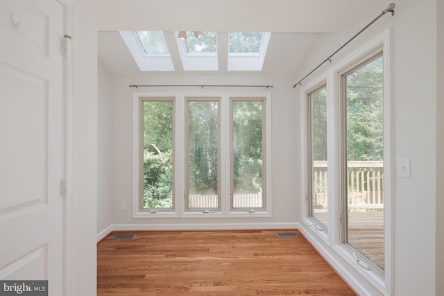 6110 Joust Ln, Alexandria, VA 22315 - unfurnished sunroom with a skylight