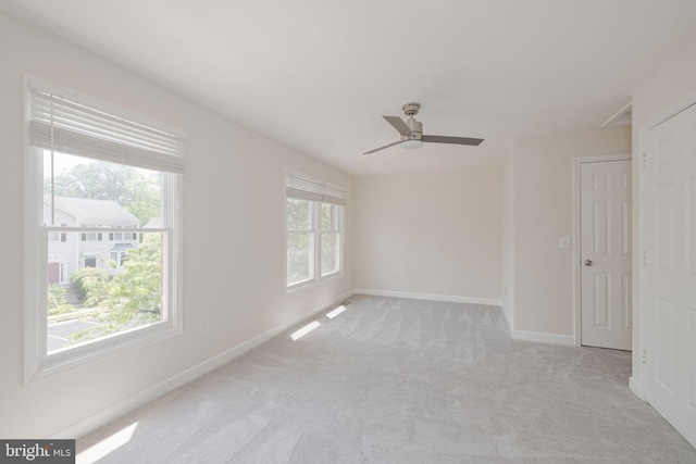 6110 Joust Ln, Alexandria, VA 22315 - empty room with light colored carpet and ceiling fan