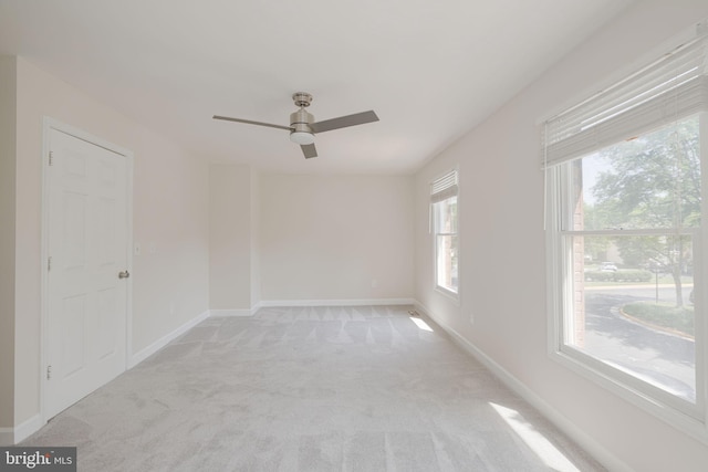 6110 Joust Ln, Alexandria, VA 22315 - empty room with light colored carpet and ceiling fan