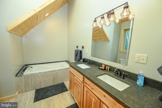 118 Sandstone, Mc Henry, MD 21541 - full bathroom with a garden tub and double vanity