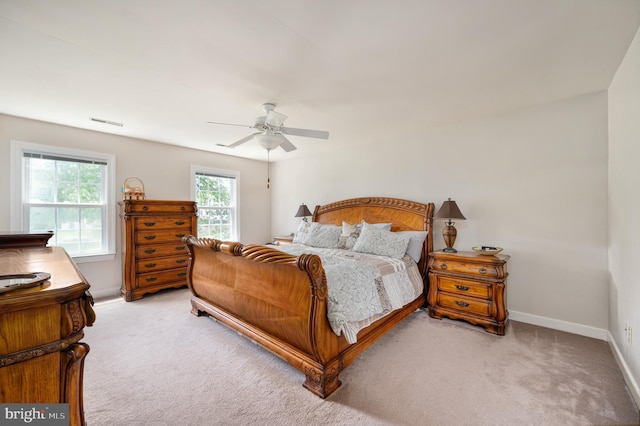15 Tally Ho Dr, Fredericksburg, VA 22405 - bedroom featuring light colored carpet and ceiling fan