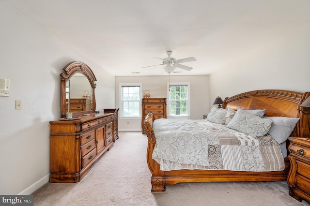 15 Tally Ho Dr, Fredericksburg, VA 22405 - bedroom featuring light colored carpet and ceiling fan