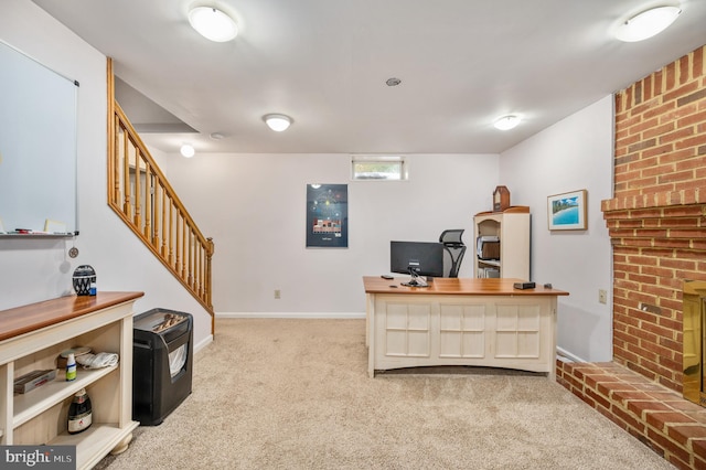 15 Tally Ho Dr, Fredericksburg, VA 22405 - office space with light colored carpet and baseboards