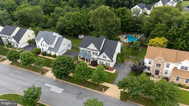 56 Willow Grove Mill Dr, Middletown, DE 19709 - aerial perspective of suburban area with a pool