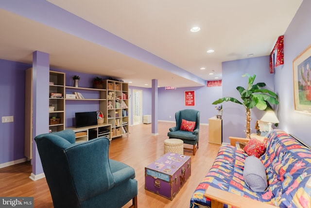56 Willow Grove Mill Dr, Middletown, DE 19709 - living area with light wood-style floors and recessed lighting