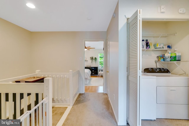 21 Viburnum Ct, Lafayette Hill, PA 19444 - washroom featuring washer and clothes dryer and light carpet