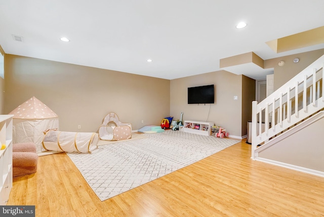 21 Viburnum Ct, Lafayette Hill, PA 19444 - playroom featuring wood finished floors and recessed lighting