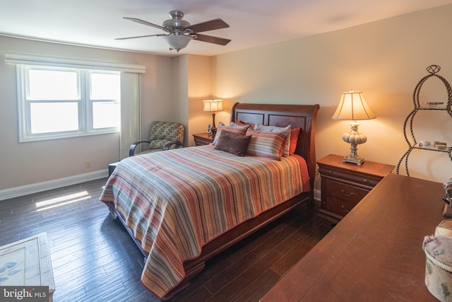 615 Society Hill Blvd, Cherry Hill, NJ 08003 - bedroom with dark wood-style flooring and a ceiling fan