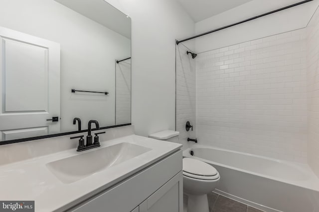 168 Tall Oak Dr, Felton, DE 19943 - full bathroom featuring vanity, bathing tub / shower combination, and tile patterned flooring