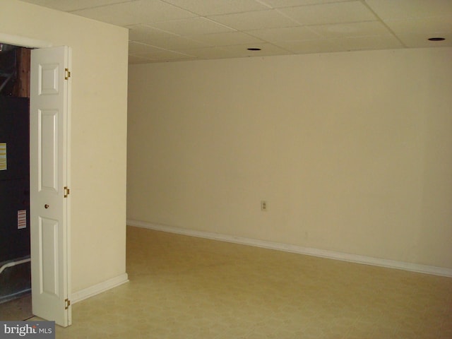 1704 Stoneham Dr, West Chester, PA 19382 - spare room with a drop ceiling and baseboards