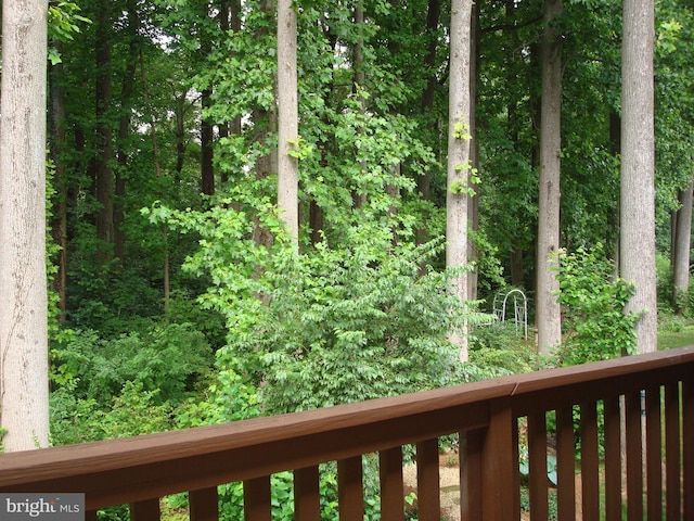 1704 Stoneham Dr, West Chester, PA 19382 - wooden deck with a wooded view