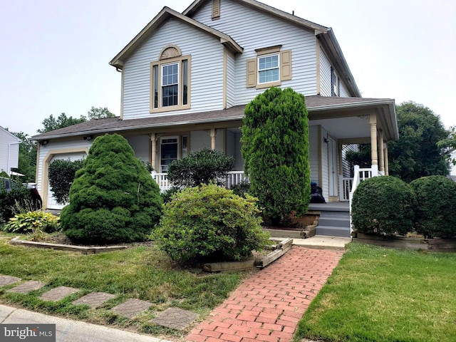 15021 Mcknew Rd, Burtonsville, MD 20866 - view of front of property with covered porch and a front lawn