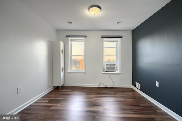 930 Washington Blvd, Baltimore, MD 21230 - empty room featuring cooling unit and dark wood finished floors