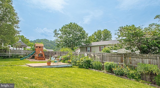 75 Westminster Dr, Front Royal, VA 22630 - fenced backyard with a playground