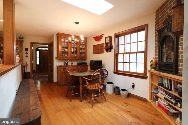320 Hartswick Ave, State College, PA 16803 - dining room featuring wood finished floors and a chandelier