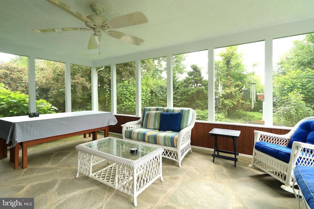 320 Hartswick Ave, State College, PA 16803 - sunroom / solarium featuring a ceiling fan, healthy amount of natural light, and an outdoor hangout area