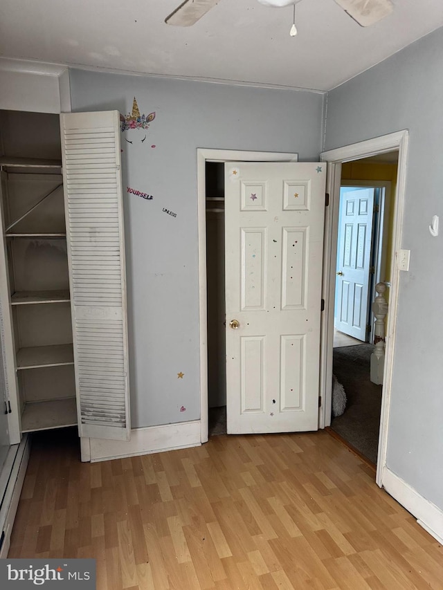 221 Buchanan Ave, Hamilton, NJ 08610 - unfurnished bedroom with light wood finished floors and baseboards