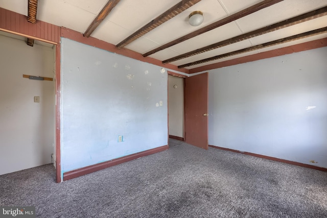 521 Concord Ln, Columbia, PA 17512 - spare room featuring beam ceiling and carpet flooring