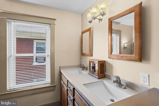 708 Maryland Ave, York, PA 17404 - bathroom featuring double vanity and healthy amount of natural light