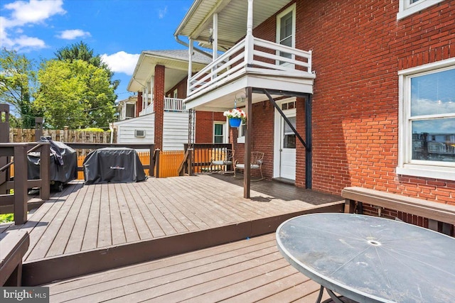 708 Maryland Ave, York, PA 17404 - deck featuring a grill