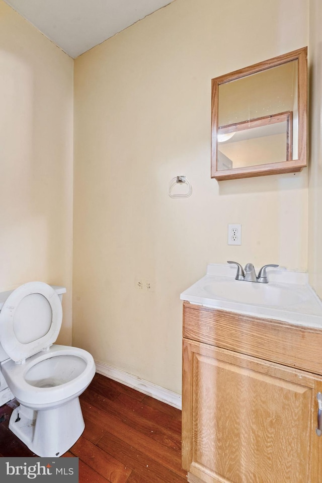 901 Fairview St, Camden, NJ 08104 - half bathroom featuring vanity and wood finished floors