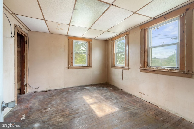 901 Fairview St, Camden, NJ 08104 - unfurnished room featuring wood-type flooring and a drop ceiling