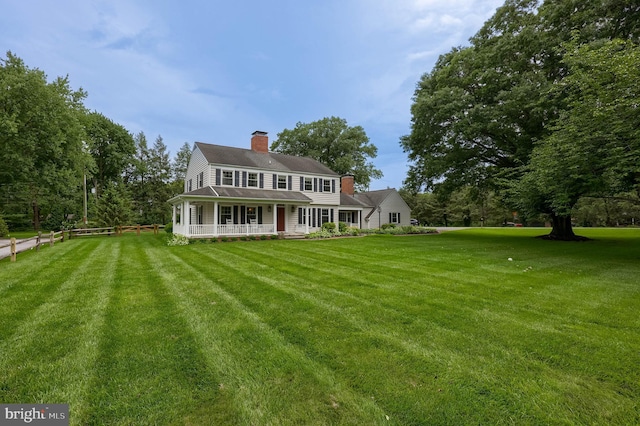 1228 Hunsicker Rd, Lancaster, PA 17601 - colonial home with covered porch and a chimney