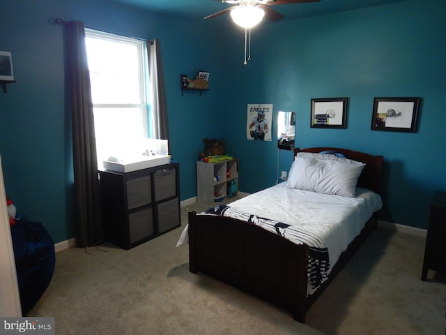 11 Rolling Ridge Dr, Milton, PA 17847 - bedroom with light carpet and a ceiling fan