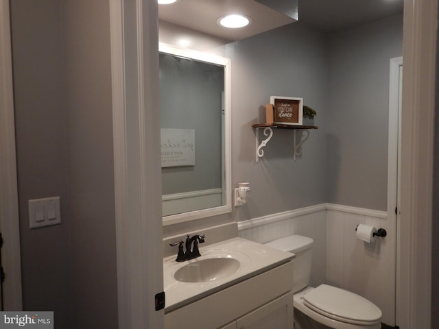 11 Rolling Ridge Dr, Milton, PA 17847 - bathroom featuring a wainscoted wall and vanity