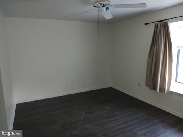 228 Canal Park Dr Unit G-208, Salisbury, MD 21804 - empty room featuring dark wood-type flooring and a ceiling fan